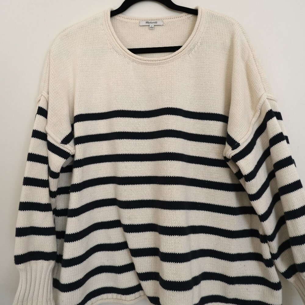 Madewell cotton striped sweater